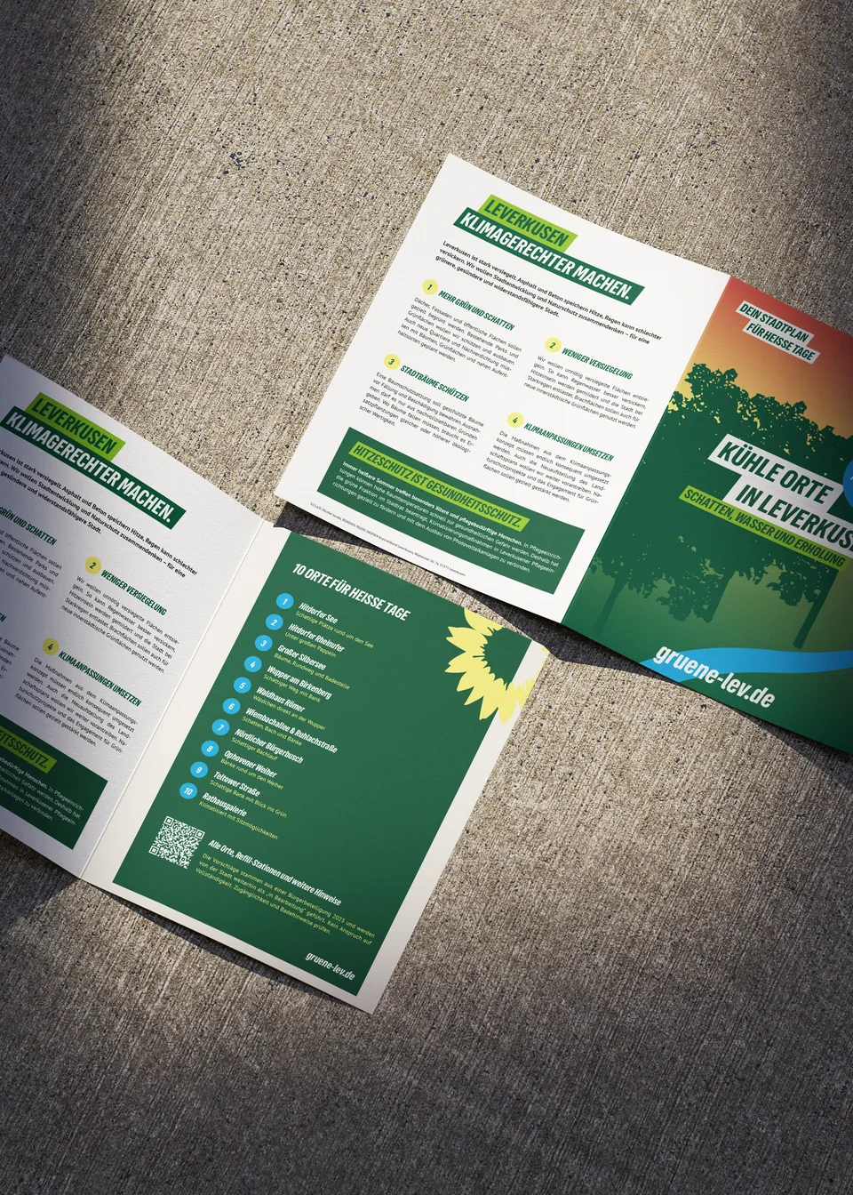 Flyer-Mockup — Kühle Orte in Leverkusen