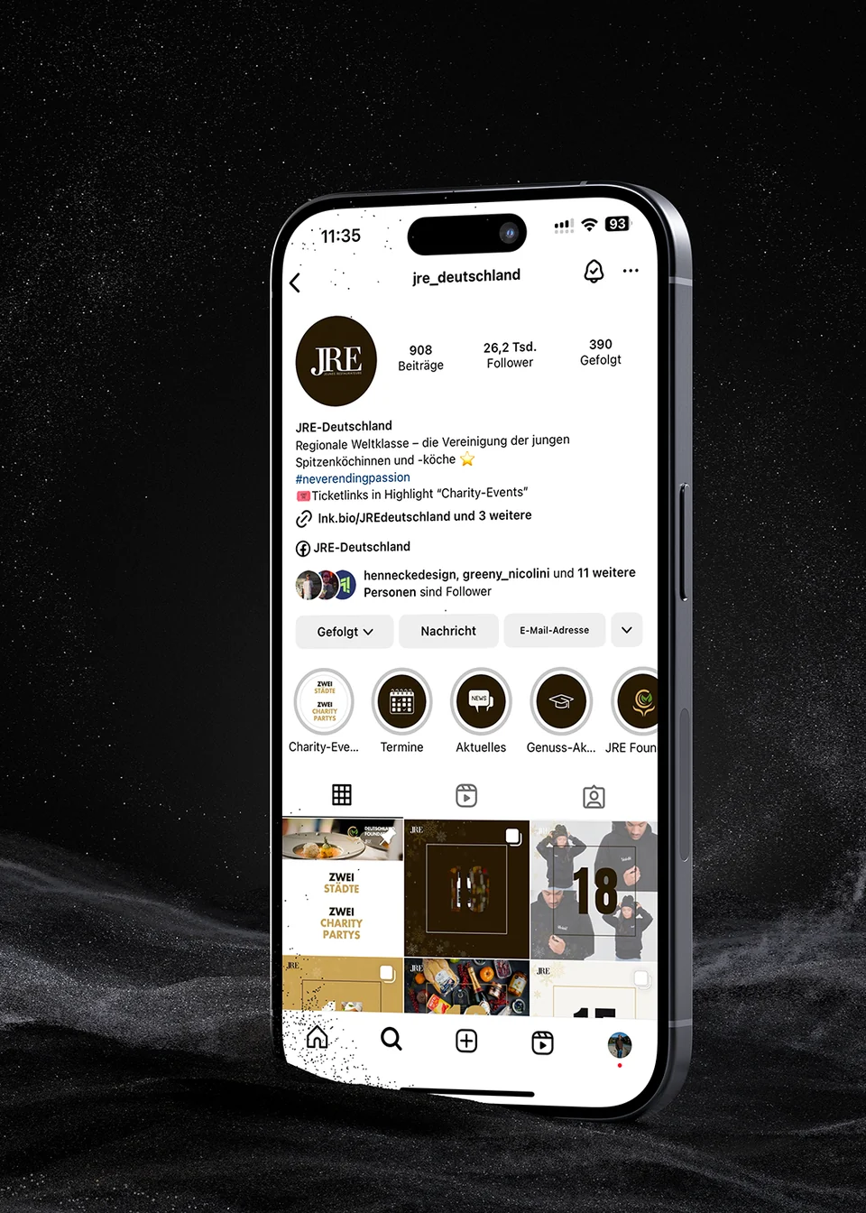Jeunes Restaurateurs — Instagram Profil