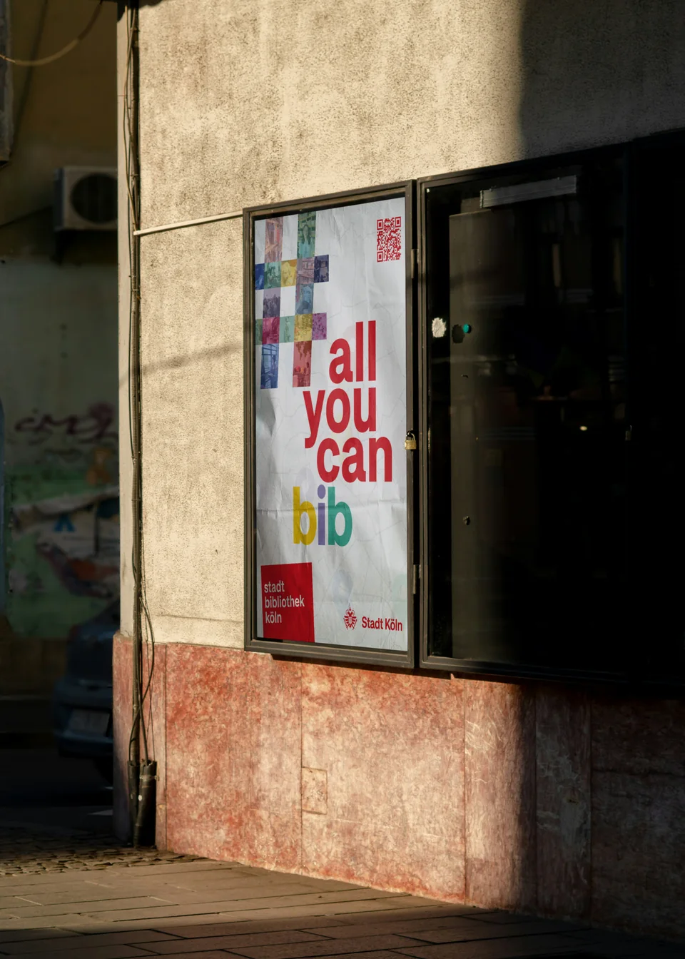 Stadtbibliothek Köln — Plakat Schaukasten