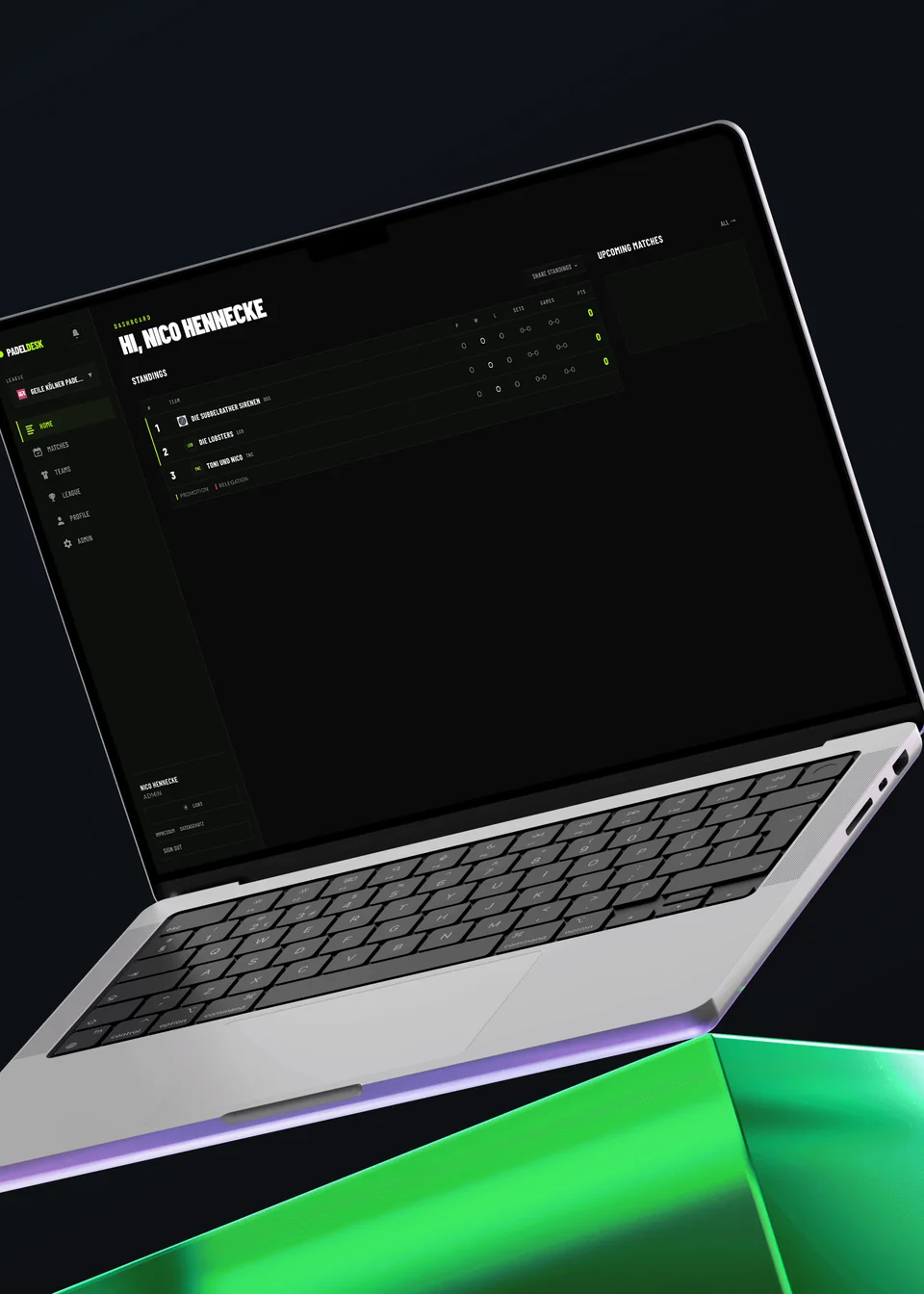 PadelDesk — Packaging