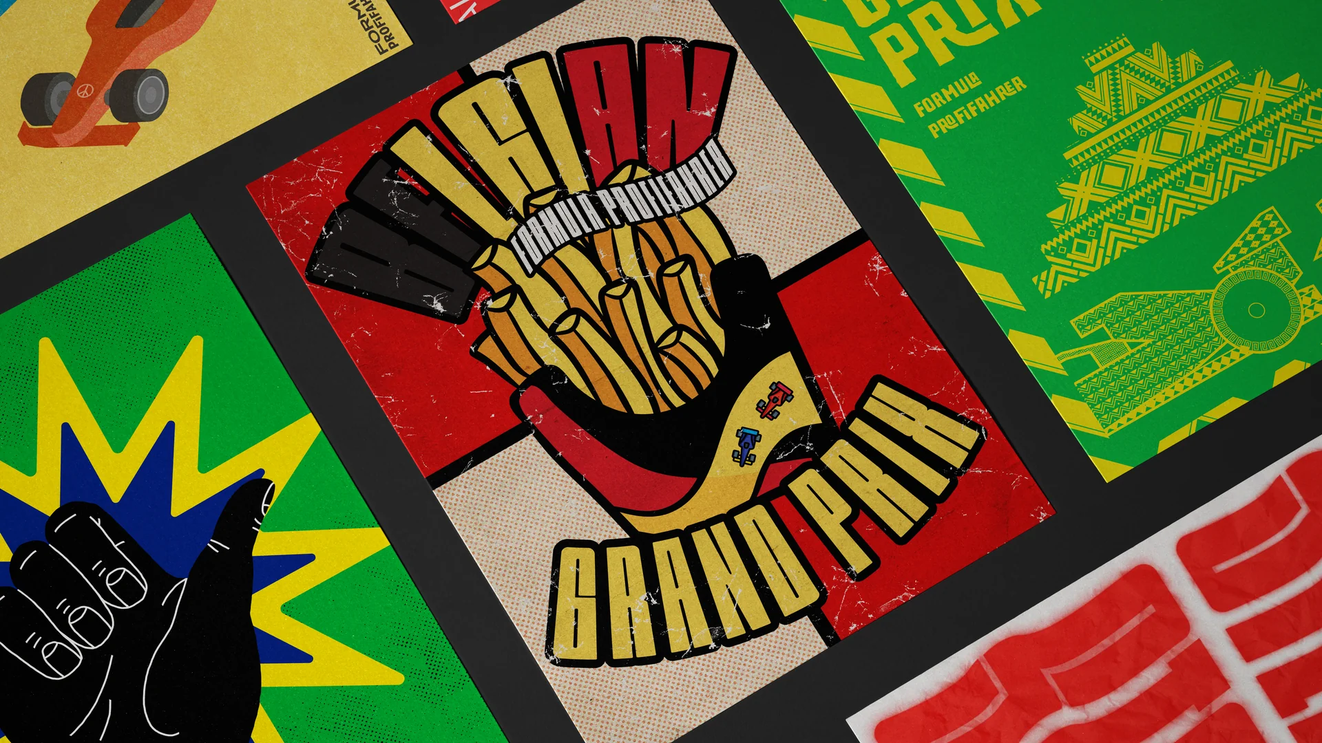 Formula Profifahrer — Poster Collage